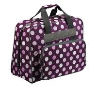 ZNJAMN Practical Sewing Machine Handbag Crochet Kits Travel Carrying Case Tote Bag Oxford Cloth Large Capacity Crochet Kit Storage Bag(A Purple)