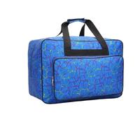 ZNJAMN Practical Sewing Machine Handbag Crochet Kits Travel Carrying Case Tote Bag Oxford Cloth Large Capacity Crochet Kit Storage Bag(C Blue)
