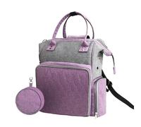 ZNJAMN Sewing Machine Bag Large Crochet Storage Backpack Organizer Portable Knitting Bags and Totes Organizer Yarn Storage Backpack for Knitting(Purple)