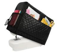 ZNJAMN Sewing Machine Bag Sewing Machine Waterproof Cloth Protective Cover with Pockets Sewing Accessories Storage Bag(Black)