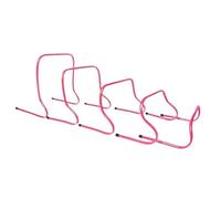 ZNJAMN Speed Training Hurdles 5pcs Detachable Agility Training Hurdles Sport Practice Equipment For Athletes Soccer For Track, And Football Training(Rose red)