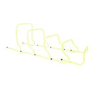 ZNJAMN Speed Training Hurdles 5pcs Detachable Agility Training Hurdles Sport Practice Equipment For Athletes Soccer For Track, And Football Training(Bright Green)