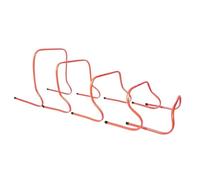 ZNJAMN Speed Training Hurdles 5pcs Detachable Agility Training Hurdles Sport Practice Equipment For Athletes Soccer For Track, And Football Training(Red)