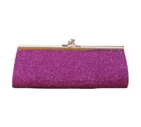 ZNJAMN Women'S Chain Bags The Chain Wedding Banquet Purse Glitter Shoulder Bag Evening Bag Clutch Purse Handbag For Shopping(Purple)