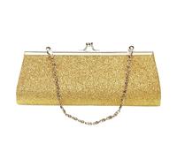 ZNJAMN Women'S Chain Bags The Chain Wedding Banquet Purse Glitter Shoulder Bag Evening Bag Clutch Purse Handbag For Shopping(Gold)