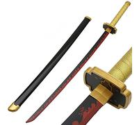 ZNLVZSH Anime Wooden Samurai Sword compatible with Dem Slaye, Cosplay Ninja Sword Props,for Fans Xmas Or Birthday Anime Lovers Decorative Toys ，41 Inches, Tsugikuni Yoriichi