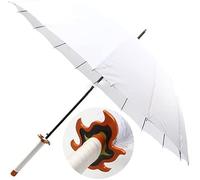 ZNLVZSH Dem Slayer Anime Cosplay Automatic Umbrella,210t 8 Bones Sun&rain Umbrella Windproof Waterproof For Men Women,various Character Options, Rengoku Kyoujurou