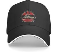 ZNODXFIV Baseball Cap Ludwig Drums Classic Sports Cap Anime Black Cool