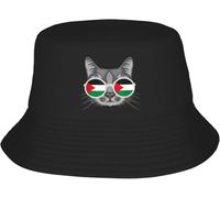 ZNODXFIV Baseball caps for Men and Women,Unisex Palestine Flag Palestinian Cat Gaza Bucket Hat Foldable Fisherman Hats Spring Casual Travel Hiking Caps Sunscreen Hat Cool