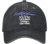 ZNODXFIV Chase Atlantic Lost in Heaven Baseball Cap Fashion Distressed Denim Band R&B Headwear Men Women Outdoor Summer Gift Hats Cap Cool