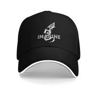 ZNODXFIV Classic Cool Imagine Dragons Sandwich Hat Unisex Baseball Cap Hat Adjustable Polyester Sports Cap Summer Cap