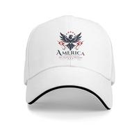 ZNODXFIV Classic Men Women America 250 Years 1776 2026 Sandwich Cap, Hip-Hop Baseball Caps Polyester Trucker Hat Breathable Dad Hat Summer