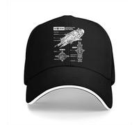 ZNODXFIV Classic Pure Color Dad Hats Rocinante Ship (2) Casual Hat Sun Visor Caps Space Sci-Fi Peaked Cap Cool