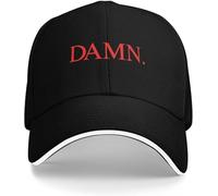 ZNODXFIV Classic Red Damn Letters Hiking Baseball Caps Men Unisex Female Beach Sun Hat Peaked Cap Gift