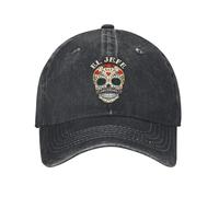 ZNODXFIV Classic Retro Day of The Dead Mexico Sugar Skull Halloween Baseball Caps Unisex Distressed Cotton Snapback Hat Outdoor Travel Soft Hats