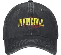 ZNODXFIV Invincible Bloody Logo Men Women Baseball Caps Anime Cartoon Distressed Denim Washed Hats Cap Vintage Outdoor Running Snapback Cool