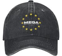 ZNODXFIV Make Europe Great Again Star Baseball Caps for Men Women Distressed Washed Snapback Hat MEGA EU Outdoor All Seasons Travel Cap Cool