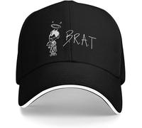 ZNODXFIV Men's Baseball Cap Classic B.R.A.T YUNGBLUD Baseball Cap Men Women Snapback Hat Tour 2025 Formal All Seasons Adjustable Sun Caps Gift Cool