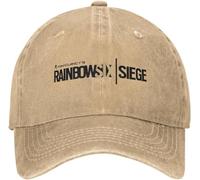 ZNODXFIV Tom Clancy's Rainbows Siege Six Baseball Cap Retro Distressed Denim Shotting Game Snapback Outdoor All Seasons Travel Gift Hats Cool