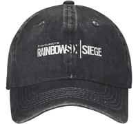 ZNODXFIV Tom Clancy's Rainbows Siege Six Men Women Baseball Cap Shotting Game Distressed Denim Hat Fashion Outdoor Adjustable Snapback Cool