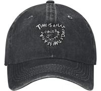 ZNODXFIV Unisex Sun hat Time is A Flat Circle T Shirts Time is A Flat Circle True Detective Carcosa Rust Cohle Baseball Cap Gift Cool