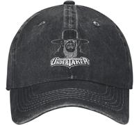 ZNODXFIV Vintage The Undertaker Wrestle Deadman Baseball Caps Distressed Washed Sun Cap Ministry of Darkness All Seasons Travel Gift Hat Cool