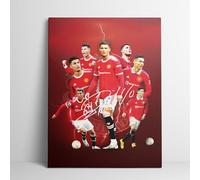 ZNOR Ronaldo Manchester United Canvas Print - Premium Football Artwork for Home & Office Exclusive Sports Decor for Soccer Lovers