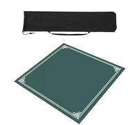 ZNQNDSR Mahjong Mat Mahjong Table Mat with Storage Bag, Mahjong Mat for Poker Card Games, Square Anti-Slip Mahjong Game Mat(Green,80x80cm)