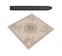 ZNQNDSR Mahjong Mat Thickened Mhjong Game Mat Anti-Slip Noise Reduction Poker Table Pad with Storage Bag for Pai Jiu & Home Fun(Beige,33x33)