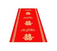 ZNQNDSR Red Carpet with Double Happiness Pattern Non-Slip Aisle Runner for Indoor Outdoor Wedding Decor(3.3x164ft)