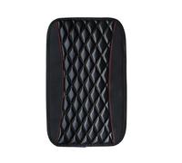 ZNQRY Leather Car Armrest Box Pad for Jaguar F-Pace/I-Pace/E-Pace SUV F Pace X761/E Pace X540/I Pace SUV Waterproof Armrest Center Console Protector Cover Universal Arm Rest,Black