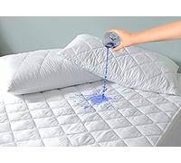 ZNR® Quilted Waterproof Mattress Protector 4 Feet | 40 CM Extra Deep Skirt | Fitted Sheet Style Bed Cover | Hypoallergenic | Dust Mite Proof | Breathable | Noiseless (4 Feet)