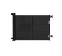 ZNTIHZ Retractable Stair Gate 59inch Wide Retractable Gates With Reinforced Strip Design To Prevent Crawling Through 42inch Tall Retractable Gate For Doorways, Stairs(Black)