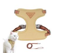 znutc Cat Belt and Harness,Mesh Lightweight Design Cat Harness Escape Proof - Cat Vest with Buckle and Adjustable Straps, Multifunctional Pet Outdoor Supplies for Safe Adventures