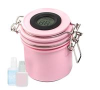 znutc Eyelash Glue Container | False Lash Glue Jar Container,Eyelash Glue Storage Tank with Temperature Gauge, Leak-Proof Jar Container for Lash Extension Extension