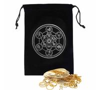 znutc Tarot Card Pouch - Mysterious Black Magic Themed Tarot Card Holder - Tarot Card Bags for Witch Divination Board Game Cards, Tarot Card Accessories Bag