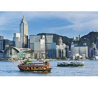 znwrr Diamond Painting for Adults DIY Painting Diamond Painting Kits Diamond Crystal RhinestoneBeautiful Hong Kong Scenery 30x40cm