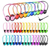 ZNXZXP 18 Pack Kids Headphones Bulk for School Classroom Wired Headphones for Kids Students Child Toddler Teens boy Girl Multi Color 3.5mm Jack Headphones for Library Airplane
