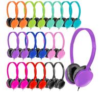 ZNXZXP Kids Headphones Bulk 30 Pack for School Classroom Student Children Toddler Boys Girls Teen and Adult,Computer Earphones Class Set of Headphones for Students Multi Color