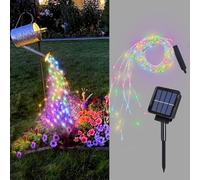 ZNYCYE Solar Waterfall Fairy Bunch Lights Outdoor Waterproof 200LEDs 8 Modes Watering Can Light, Multi-Colored Solar Powered String Lights Firefly Vine Christmas Tree Garden Decorations Gifts for Mom