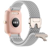 Znyziha Braided Bands Compatible with FITVII Nexa 1.57 inch Smart Watch, Parachute Buckle Soft Stretchy Nylon Band Replacement Wristband for FITVII Nexa Fitness Tracker Watch Women Men