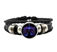 Zo-diac Signs Spirit Bracelet,universe bracelet,spirilet bracelet,the universe bracelet,manifestation bracelet,Zo-diac Spirit Constellation Bracelet, Constellation Leather Unisex Bracelet for Adults