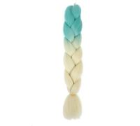 ZOAPDEBCE Human Hair Extension Tape, 100G 24 Inch Jumbo Braid Crochet Hair Extension For Braids Rainbow Braiding Hair Pre Stretched Synthetic Hair For Girl(1)(B55)