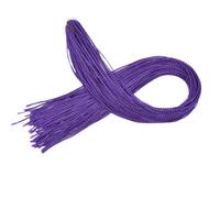 ZOAPDEBCE Human Hair Extension Tape, Braids Thin Box Braids Crochet Hair Extensions Synthetic Hair Rainbow Thin Braids Hair Bundles(4)(Purple)