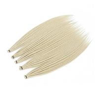 ZOAPDEBCE Human Hair Extension Tape, Handmade Synthetic Dreadlock Hair Extensions 24-36inch Long Crochet Braids Straight Natural Soft Dreadlocks(#4_24INCH)(#613-24INCH)
