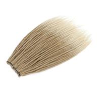 ZOAPDEBCE Human Hair Extension Tape, Handmade Synthetic Dreadlock Hair Extensions 24-36inch Long Crochet Braids Straight Natural Soft Dreadlocks(#4_24INCH)(27-613-24INCH)