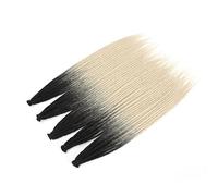 ZOAPDEBCE Human Hair Extension Tape, Handmade Synthetic Dreadlock Hair Extensions 24-36inch Long Crochet Braids Straight Natural Soft Dreadlocks(#4_24INCH)(TT1B-613-24INCH)