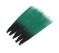 ZOAPDEBCE Human Hair Extension Tape, Handmade Synthetic Dreadlock Hair Extensions 24-36inch Long Crochet Braids Straight Natural Soft Dreadlocks(#4_24INCH)(TTIB-GREEN-24INCH)