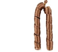 ZOAPDEBCE Human Hair Extension Tape, Synthetic Spiral Curl Crochet Hair Extensions Curls Braiding Hair Pre Stretched Spanish Curly Braids For Women(4)(T30)