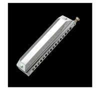 ZOAPDEBCEDiatonic Harmonica for Children& Adults, 12/16 Holes Chromatic Scale Harmonica C Key Black Gold Professional Mouth Harmonica Playing Musical Instrument harmonica Beginners(Silver 16 Holes)